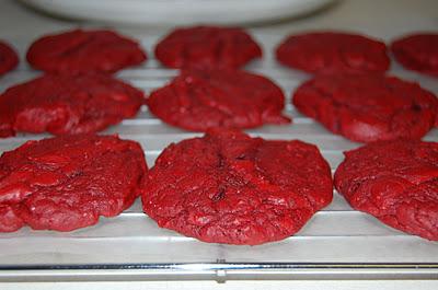 Red Velvet Peppermint Cookies