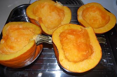 Pumpkin Puree = Roasted Cayenne, Salted Pumpkin Seeds, and Pumpkin Waffles