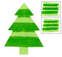 Tissue Paper Christmas Tree