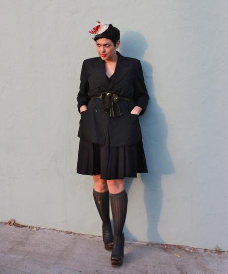 outfit post: Double Pin-Striped & the LBD