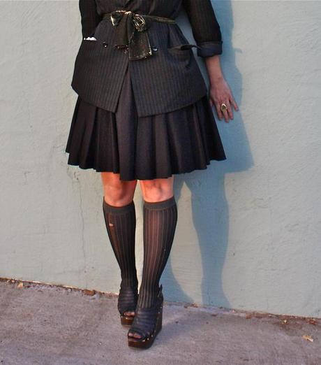 outfit post: Double Pin-Striped & the LBD