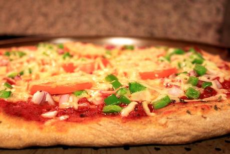 Green Pepper and Onion Pizza