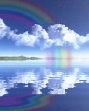 rainbow that disappears......