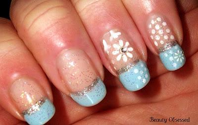 NOTD: Holiday Themed Nails- Winter Wonderland