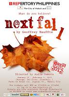 Next Fall, Rep's first production for 2012, opens Jan. 13