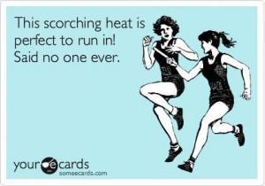 running in the heat