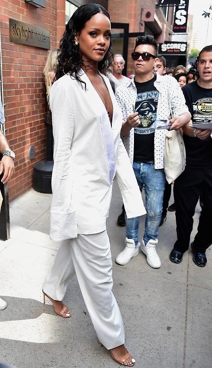 Rihanna Out In About In New York