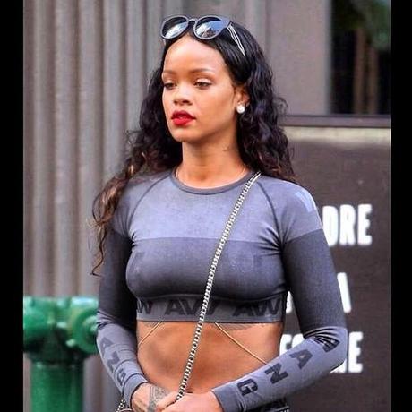 Rihanna Out In About In New York