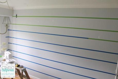 Creating the Perfect Striped Wall by Chic California