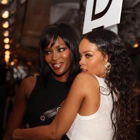 Rihanna Attends Versace Fashion Show