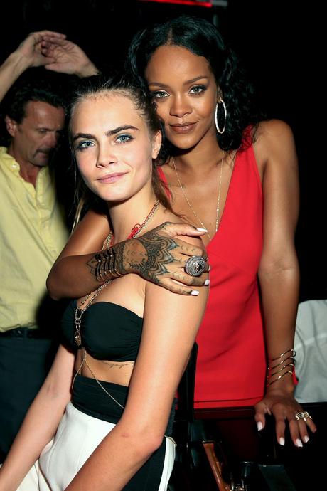 Rihanna Attends Versace Fashion Show