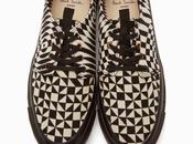 Graphic Content: Paul Smith Jeans Black White Irregular Check Libre Sneakers