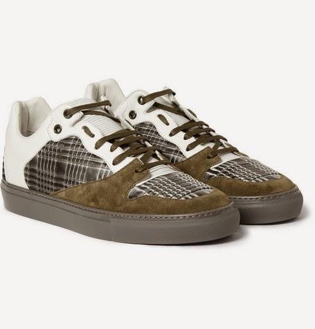 Ortho-Optics:  Balenciaga Leather and Suede Low Top Sneaker