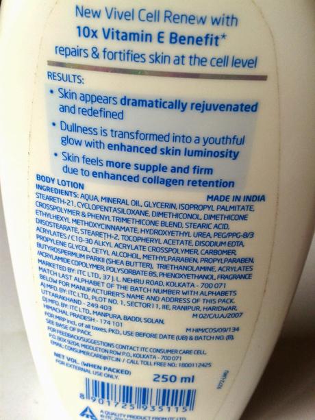 Vivel Cell Renew Fortify + Repair Body Lotion Review