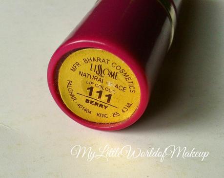 Lissome Natural Grace Lipcolor in Berry Review and Swatches