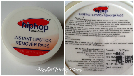 Hiphop Instant Skin Care Instant  Lipstick Remover Pads Review