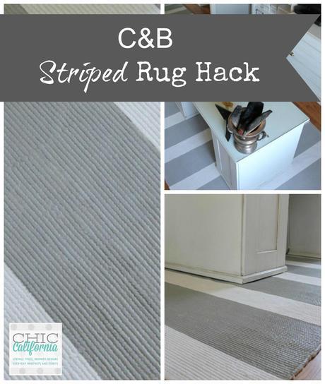 C&B Striped Rug Hack