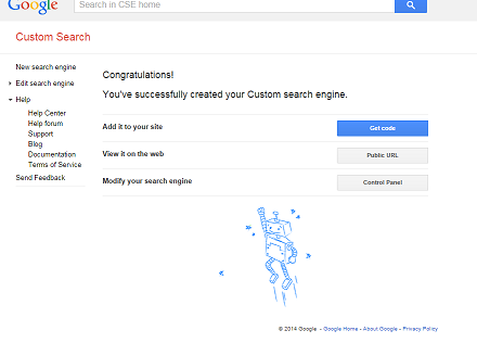 Image: How to setup Google Custom Search Engine step 3