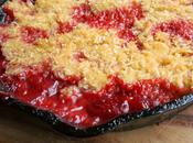 Strawberry Rhubarb Millet Crisp (Gluten Refined Sugar Free)