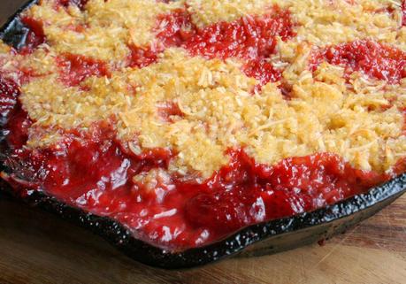 Strawberry Rhubarb Millet Crisp (Gluten and Refined Sugar Free)