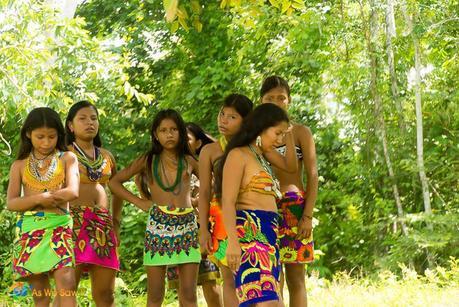 Darien 6136 L Visiting an Embera Indian Village in Darien, Panama 