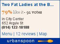 Review – Two Fat Ladies at The Buttery, 652-654 Argyle Street, Glasgow