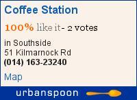 Food Review – Coffee Station, 51 Kilmarnock Road, Glasgow