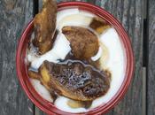 Roasted Spiced Pears with Dates Provamel Natural Soya Yogurt