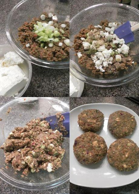 Mediterranean lentil burgers -collage2