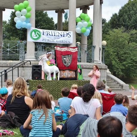 Children Delighted by Enchanted Castle on Boston Common