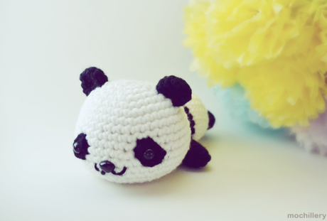 Panda v.1 crochet amigurumi from Stuffed Goodness by mochillery