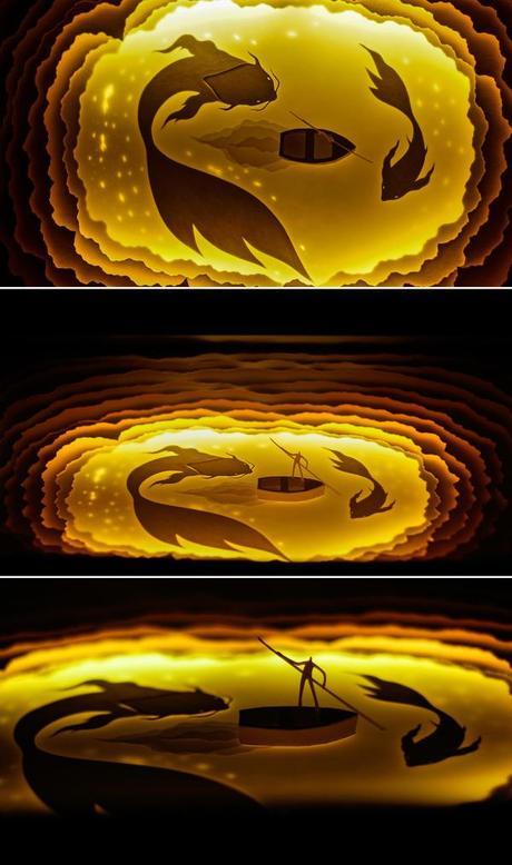 backlit paper sculptures 10