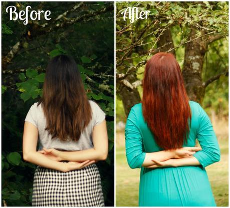 How to dye dark brown hair red without pre-bleaching | www.eccentricowl.com