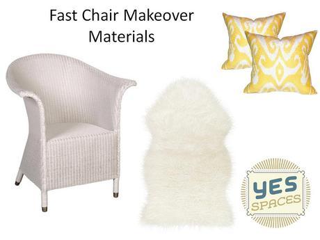 Fast Chair Makeover materials