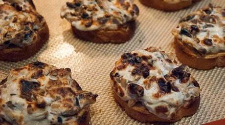 Mushroom Toast Appetizers