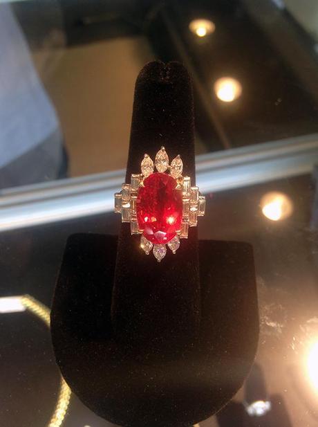 Jack Weir and Sons Ruby and Diamond Ring