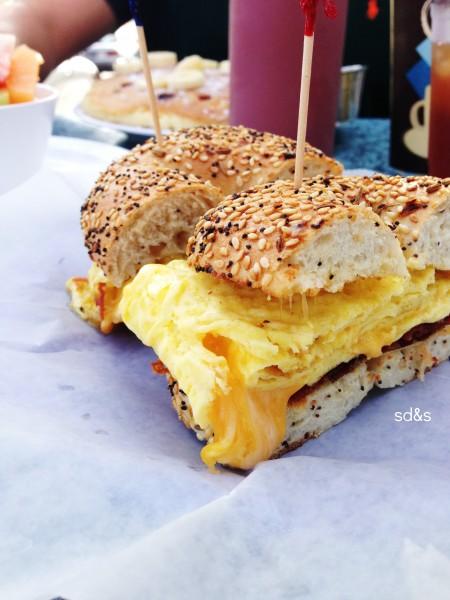 Breakfast Bagel Sandwich @ Olive Cafe