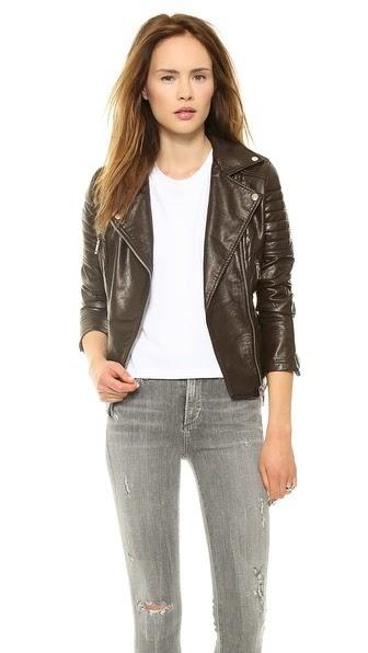 Imitation Leather Jacket by: Blank Denim  @Shopbop