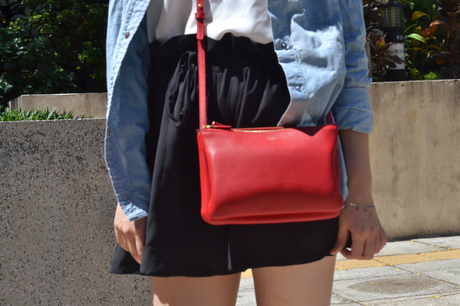 Daisybutter - UK Lifestyle and Fashion Blog: what i wore, hong kong fashion blog, celine trio, how to style a denim shirt