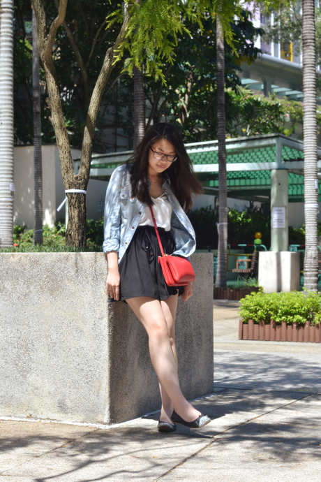 Daisybutter - UK Lifestyle and Fashion Blog: what i wore, hong kong fashion blog, celine trio, how to style a denim shirt