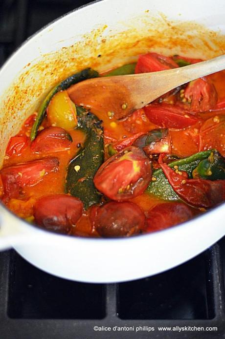 ~roasted poblano tomato basil soup~