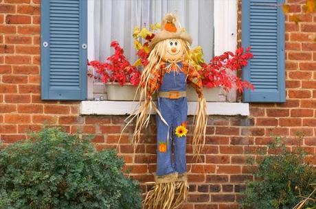 Fall Harvest With Scarecrows