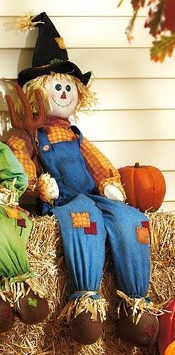 Fall Harvest With Scarecrows