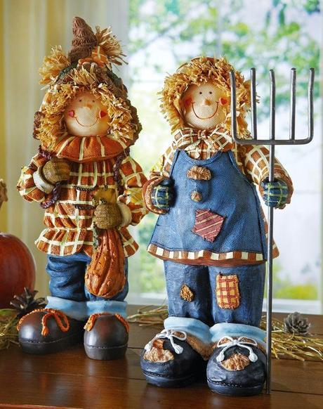 Fall Harvest With Scarecrows