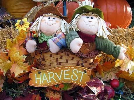 Fall Harvest With Scarecrows