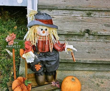 Fall Harvest With Scarecrows