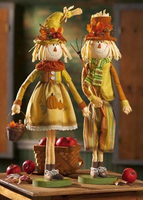 Fall Harvest With Scarecrows