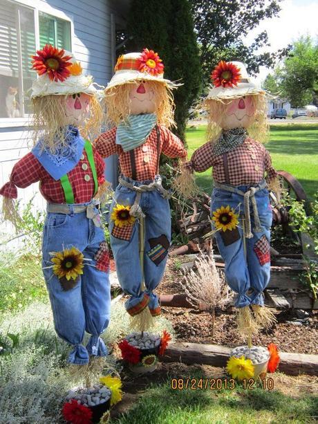 Fall Harvest With Scarecrows