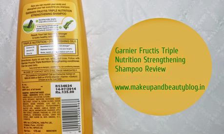 Garnier Fructis Triple Nutrition Strengthening Shampoo Conditioner Review