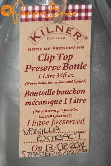 Vanilla Extract Kilner Label